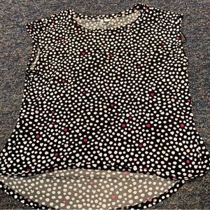 Elle polka dot top sz. L